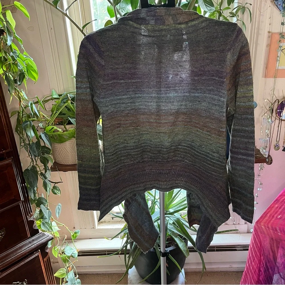 Elegant Multicolor Women's Vintage Cardigan - Picture 2 of 3